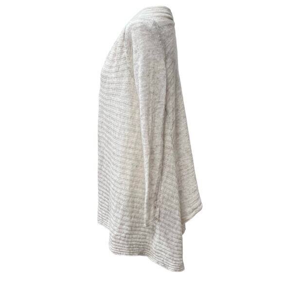 Anthropologie Moth Cardigan Women Small Oatmeal Cream Wool Blend Open Front - Picture 4 of 9